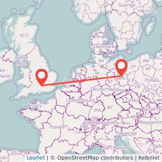 Berlin Reading train map