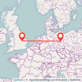 Berlin Peterborough train map