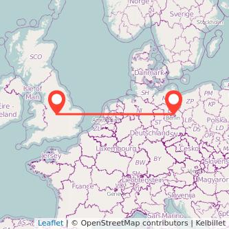 Berlin Nuneaton train map