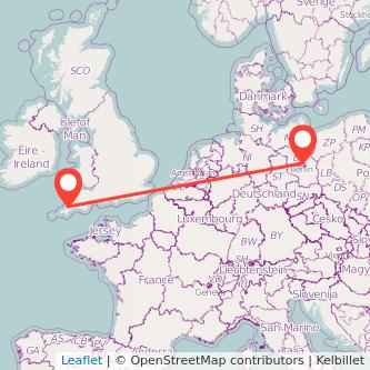 Berlin Newquay train map