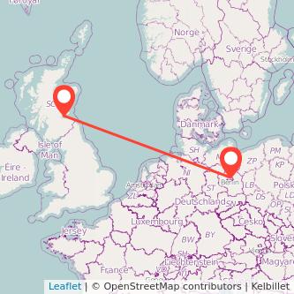 Berlin Kirkcaldy train map