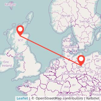 Berlin Inverness train map