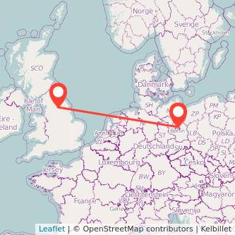 Berlin Harrogate bus map