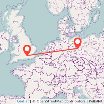 Berlin Farnborough train map