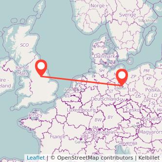 Berlin Doncaster train map