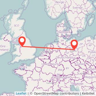 Berlin Crewe train map