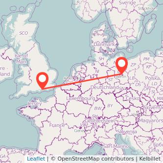 Berlin Chichester train map