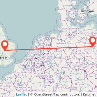 Berlin Cambridge train map