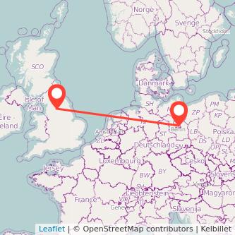 Berlin Bradford train map