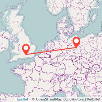 Berlin Basingstoke train map