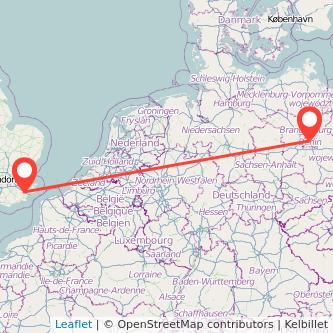 Berlin Ashford train map