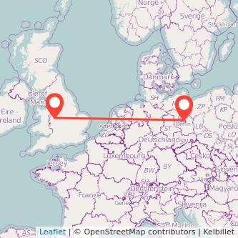 Berlin Telford train map