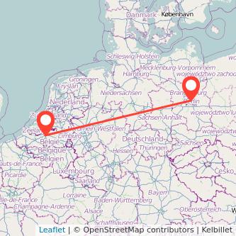 Berlin Antwerpen Mitfahrgelegenheit Karte