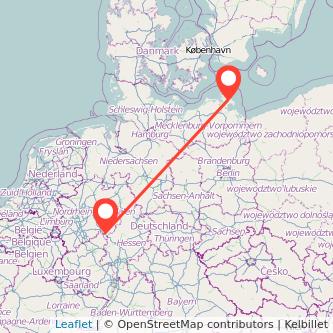 Bergen auf Rügen Siegen Bahn Karte