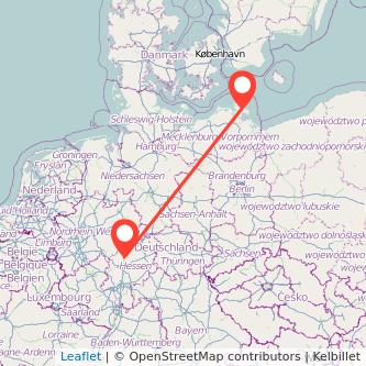 Bergen auf Rügen Marburg Bahn Karte