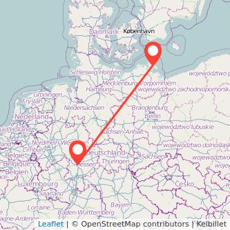 Bergen auf Rügen Gießen Bahn Karte