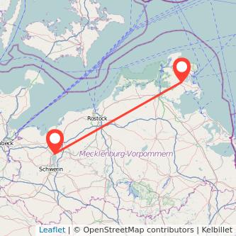 Bergen auf Rügen Bad Kleinen Bahn Karte