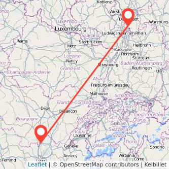 Bensheim Mâcon Bahn Karte