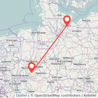 Beckum Lübeck Mitfahrgelegenheit Karte