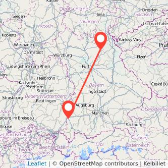 Bayreuth Memmingen Mitfahrgelegenheit Karte