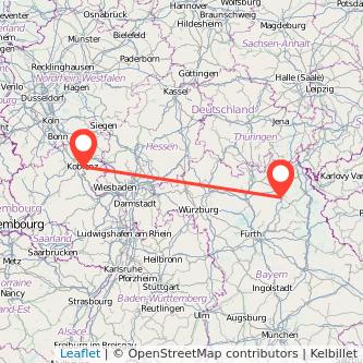 Bayreuth Koblenz Mitfahrgelegenheit Karte