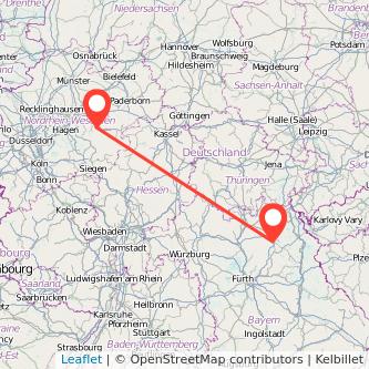Bayreuth Arnsberg Mitfahrgelegenheit Karte