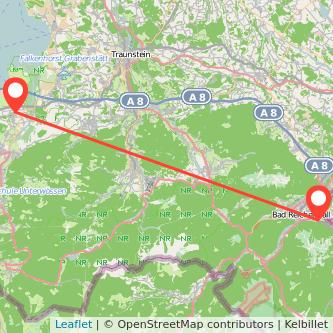 Bayerisch Gmain Übersee Bahn Karte