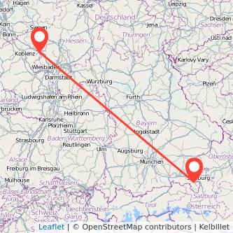 Bayerisch Gmain Limburg Bahn Karte