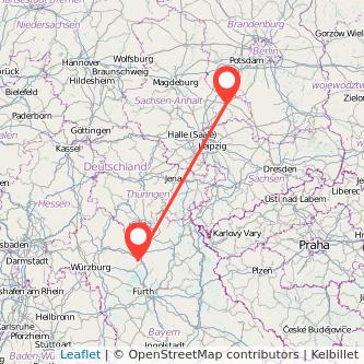 Bamberg Lutherstadt Wittenberg Mitfahrgelegenheit Karte