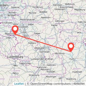 Bamberg Würselen Mitfahrgelegenheit Karte