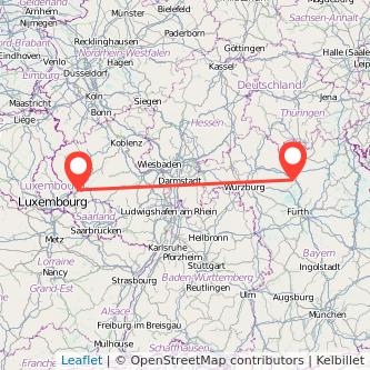 Bamberg Trier Mitfahrgelegenheit Karte