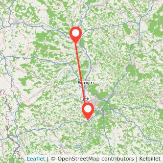 Bamberg Schwabach Mitfahrgelegenheit Karte