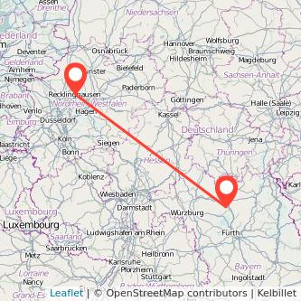 Bamberg Recklinghausen Mitfahrgelegenheit Karte