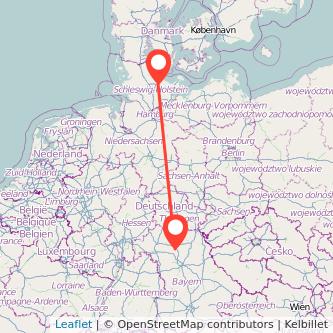 Bamberg Kiel Mitfahrgelegenheit Karte
