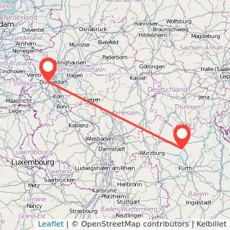 Bamberg Kaarst Mitfahrgelegenheit Karte