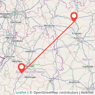 Bamberg Herrenberg Mitfahrgelegenheit Karte