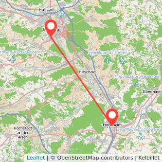Bamberg Forchheim Mitfahrgelegenheit Karte