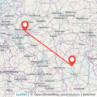 Bamberg Castrop-Rauxel Mitfahrgelegenheit Karte