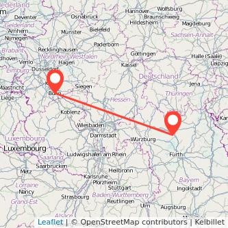 Bamberg Bonn Mitfahrgelegenheit Karte