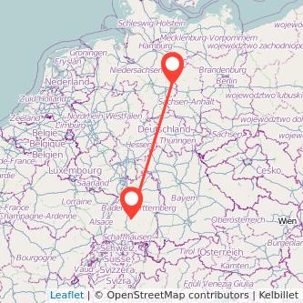 Balingen Wolfsburg Mitfahrgelegenheit Karte
