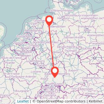 Balingen Cloppenburg Mitfahrgelegenheit Karte