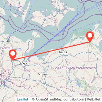 Bad Segeberg Stralsund Bus Karte