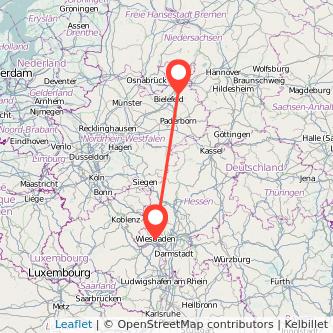 Bad Salzuflen Wiesbaden Mitfahrgelegenheit Karte