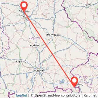 Bad Reichenhall Erlangen Bahn Karte