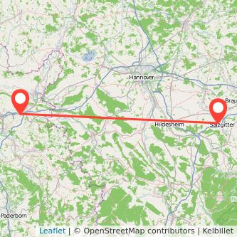 Bad Oeynhausen Salzgitter Mitfahrgelegenheit Karte