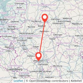 Bad Oeynhausen Wiesbaden Bahn Karte