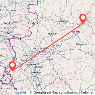 Bad Oeynhausen Heinsberg Mitfahrgelegenheit Karte