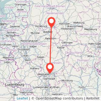 Bad Oeynhausen Frankfurt am Main Bahn Karte