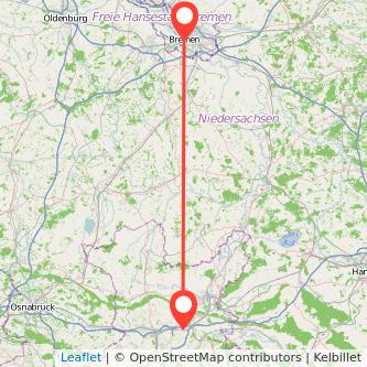 Bad Oeynhausen Bremen Bahn Karte