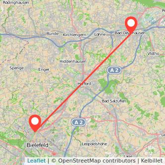 Bad Oeynhausen Bielefeld Bahn Karte
